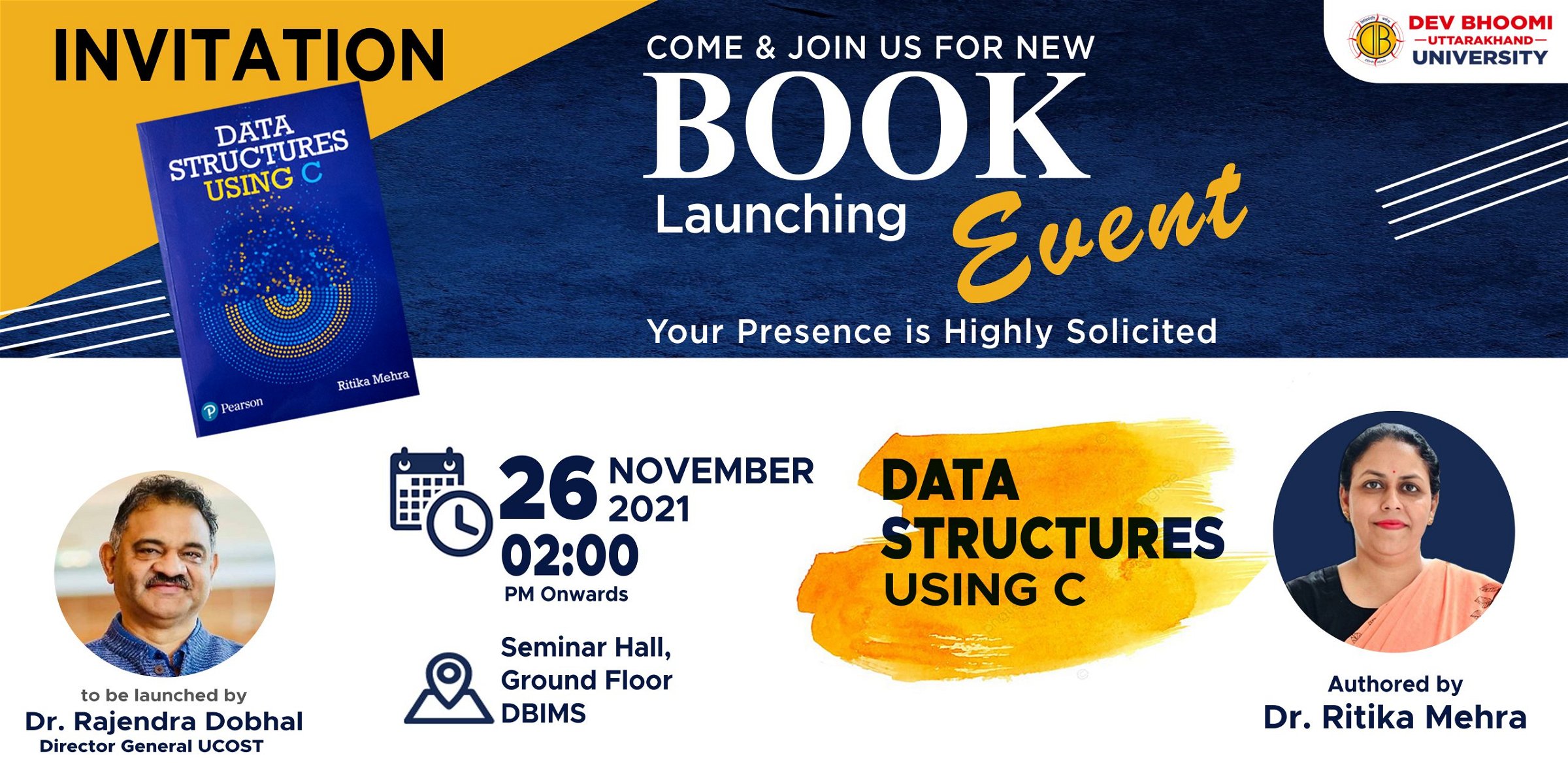 Book Launching of “Data Structure Using C” Written by Dr. Ritika  Mehra
