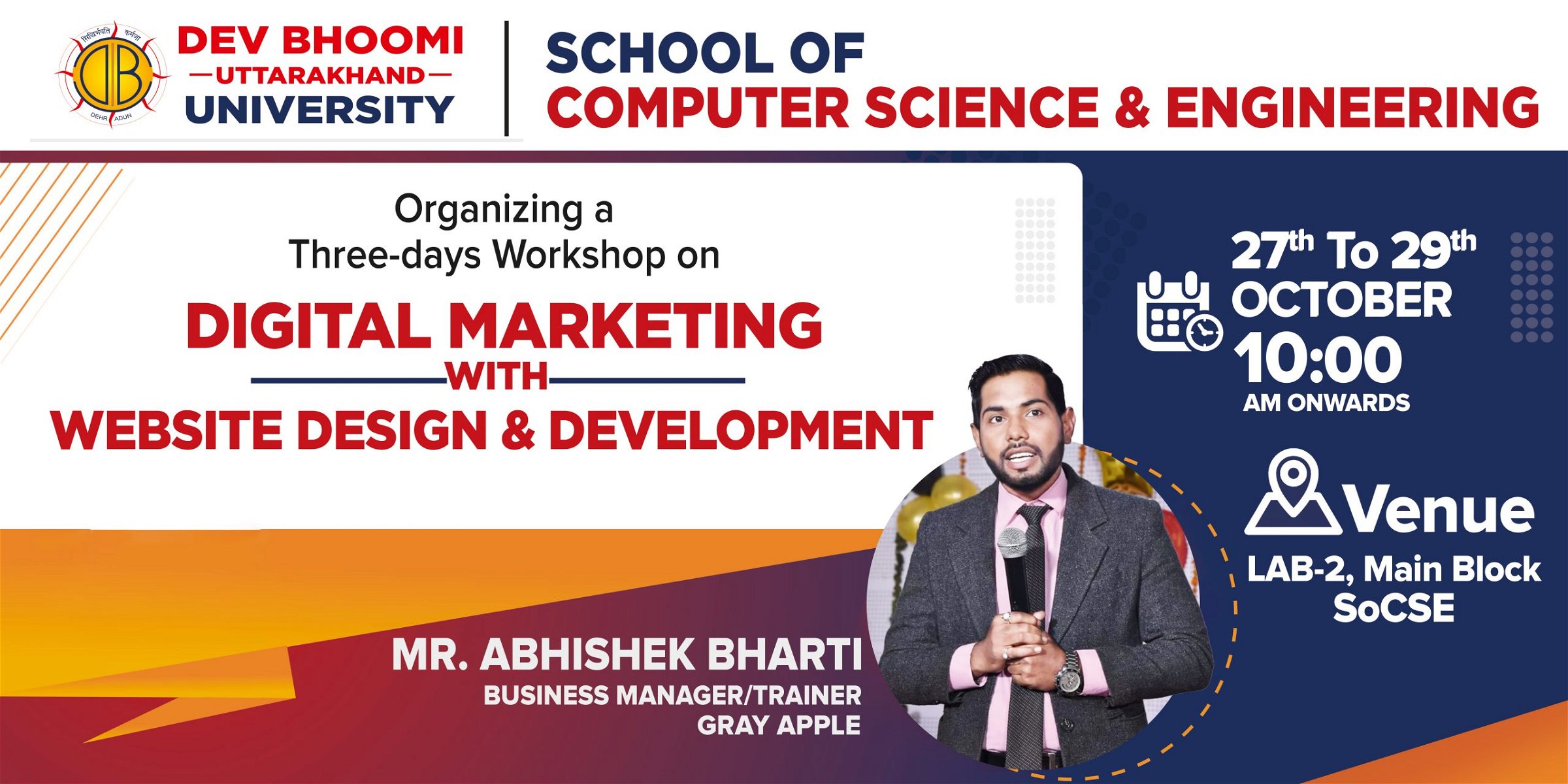 Workshop on Digital Marketing with Website Design and Development