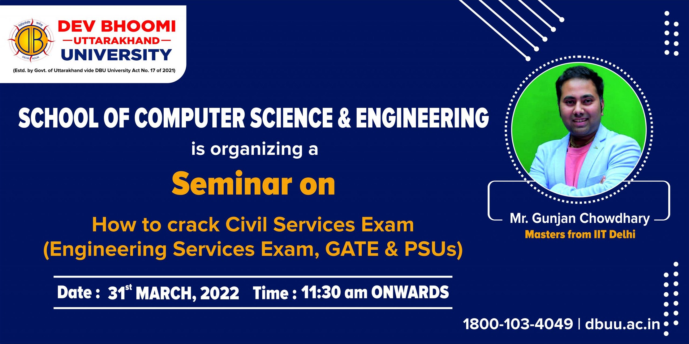 Seminar on How to crack Civil Services Exam(Engineering Services Exam, GATE &  PSUs)