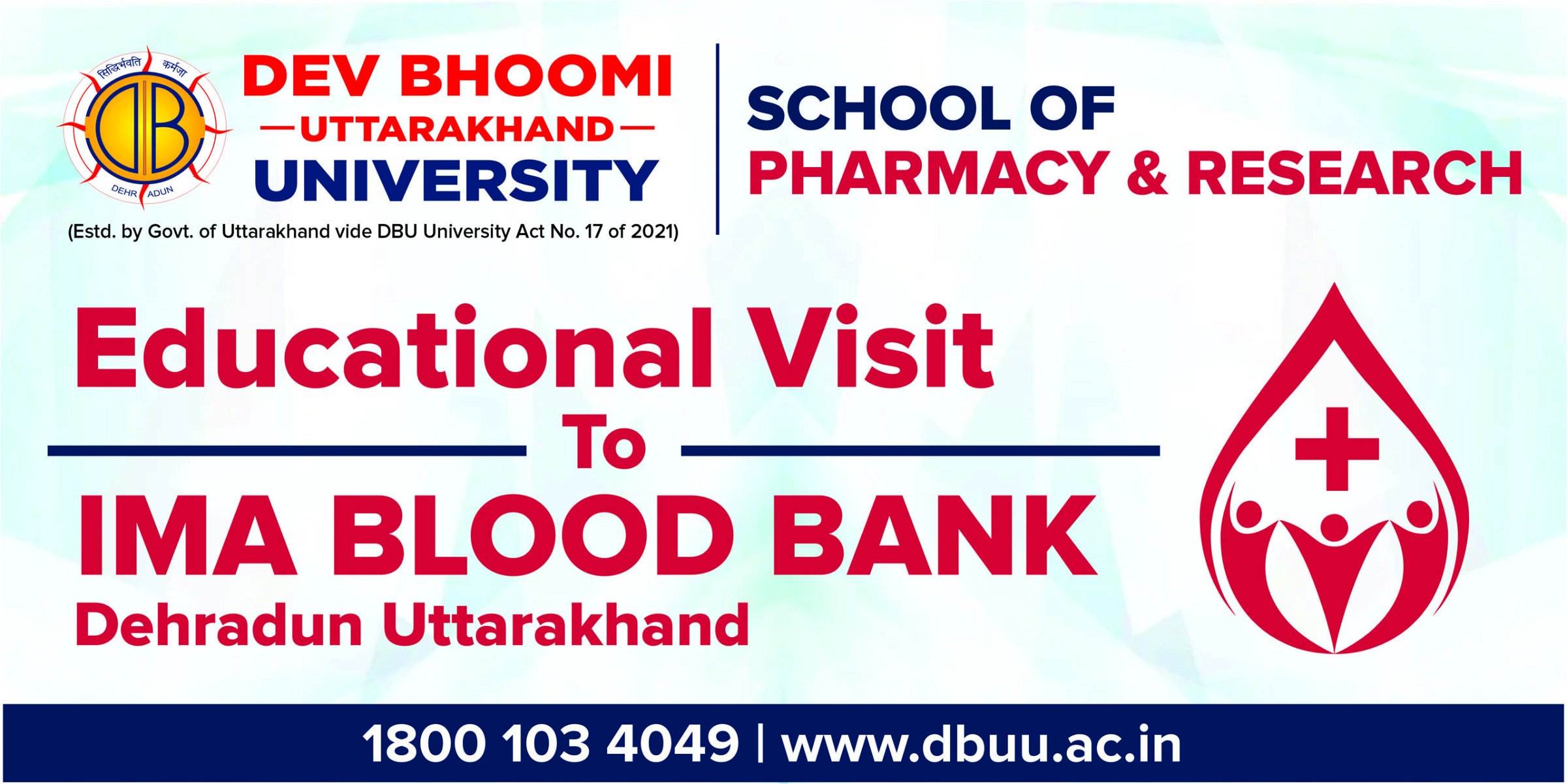 Educational Visit of Pharmacy Students to IMA BLOOD  BANK OF UTTARAKHAND