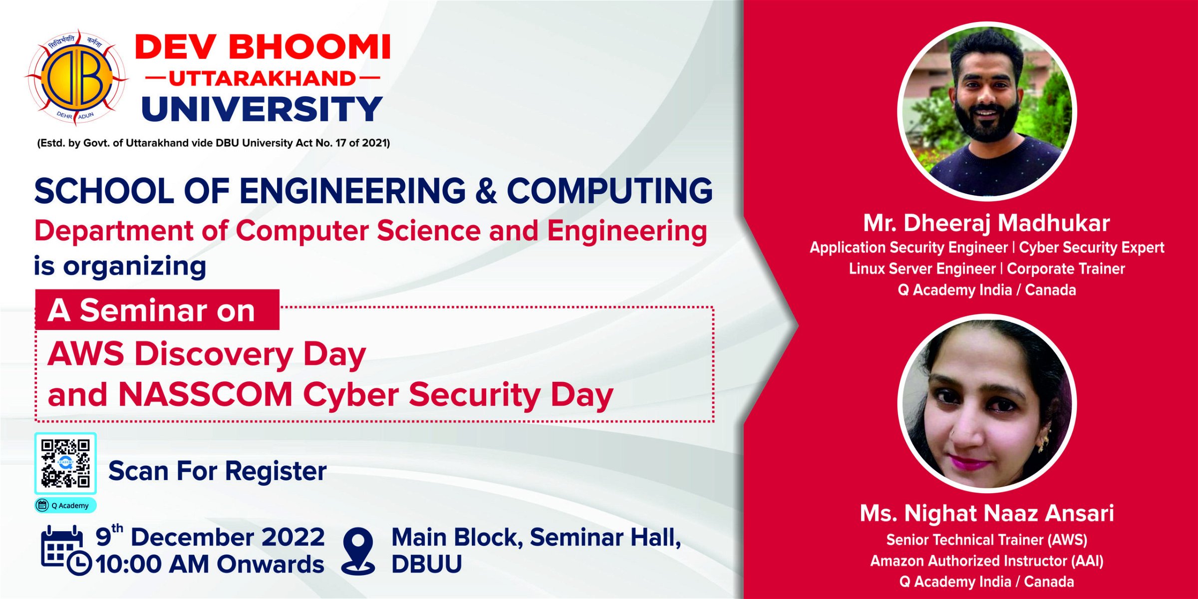 Seminar on AWS Discovery Day and NASSCOM Cyber Security Day