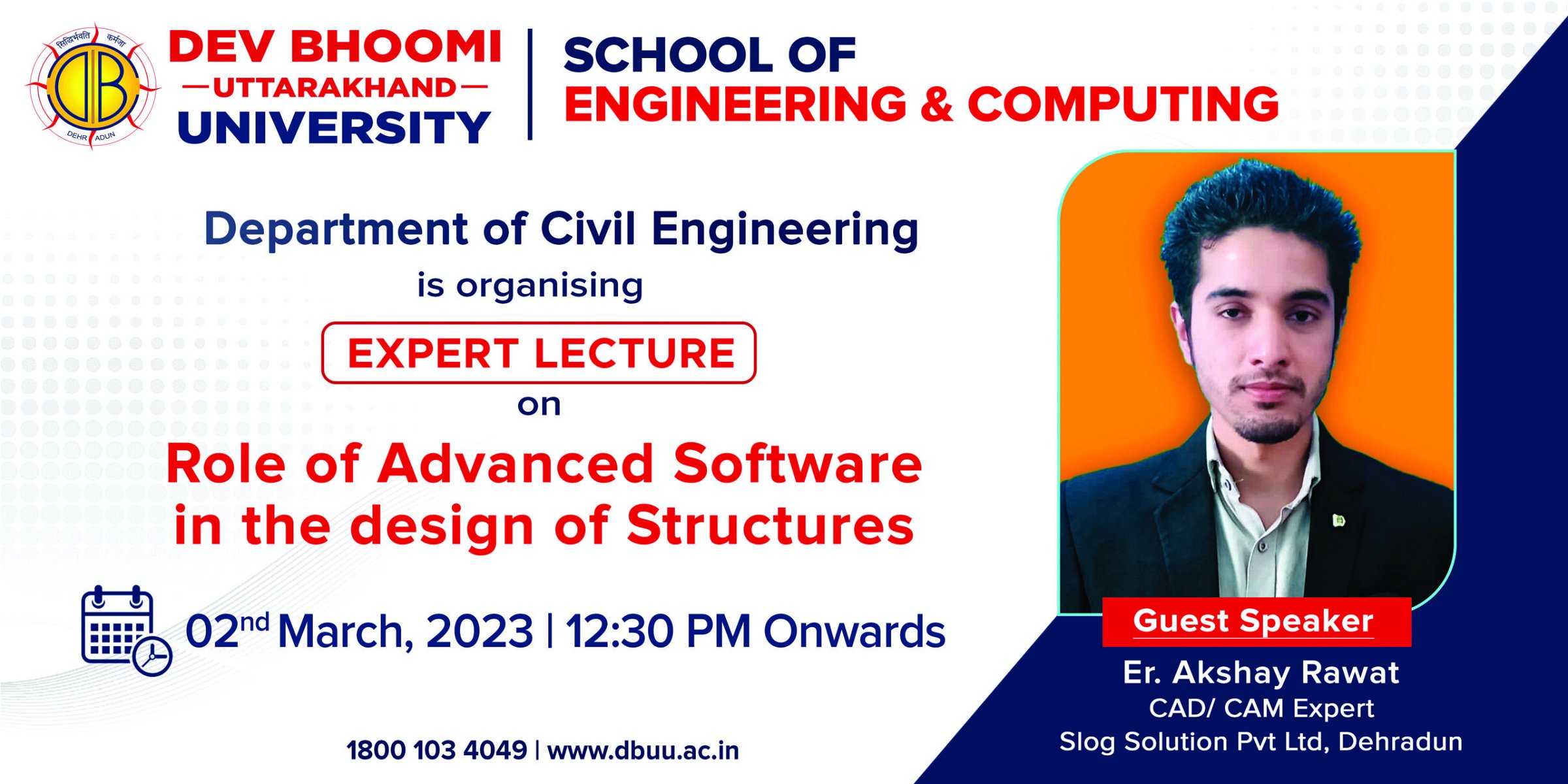 Expert lecture on  “Role of Advanced Software in the design of Structures”
