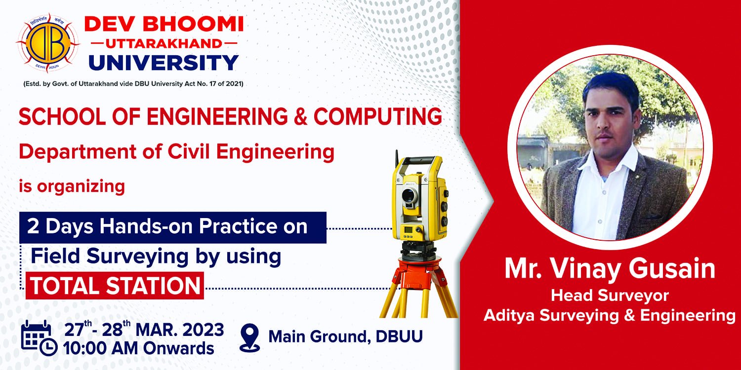 02-Day hands-on practice on “Field surveying by using Total Station”