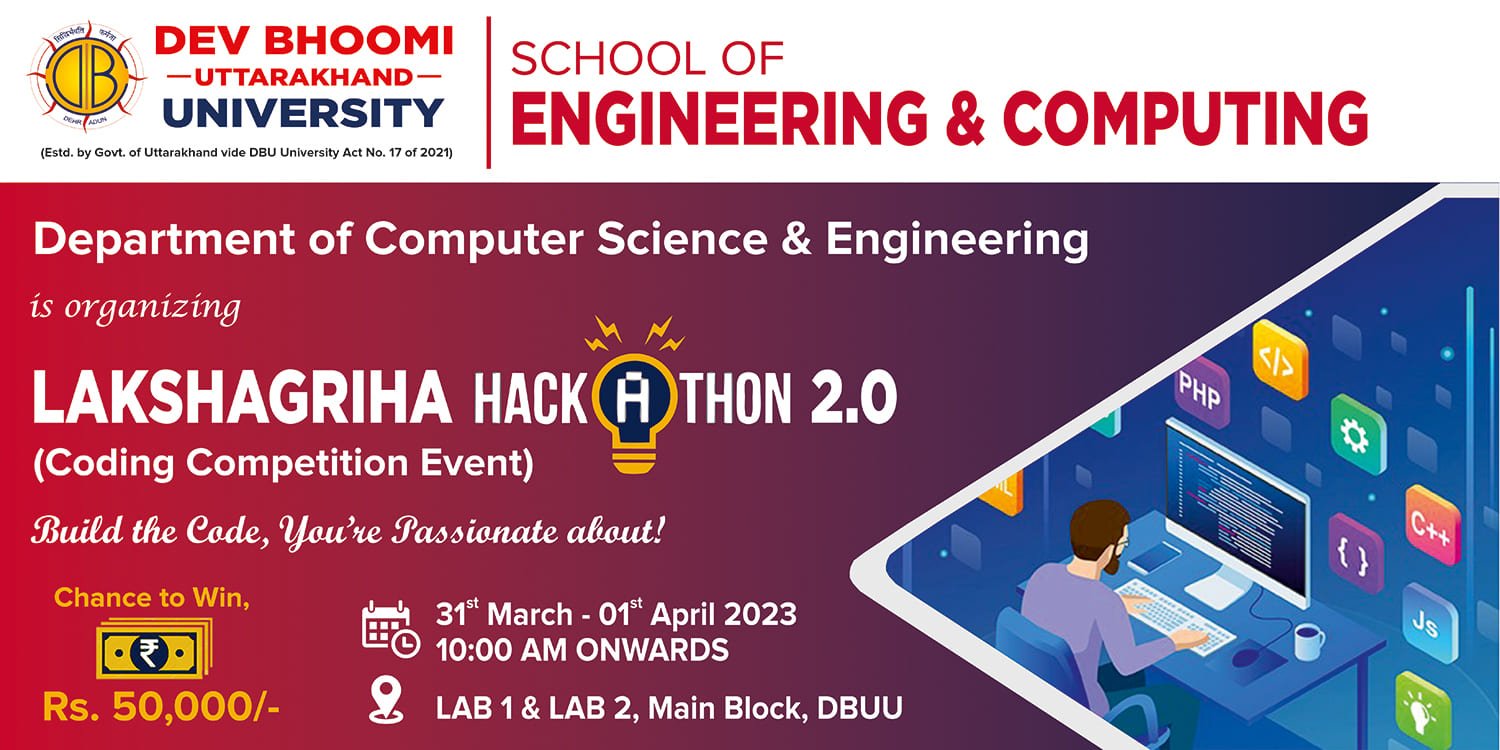 National Hackathon Lakshagriha 2.O