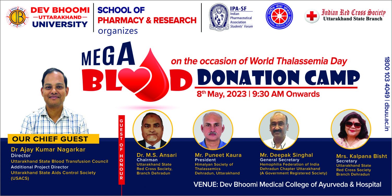 MEGA BLOOD DONATION CAMP on the occasion of  World Thalassemia Day