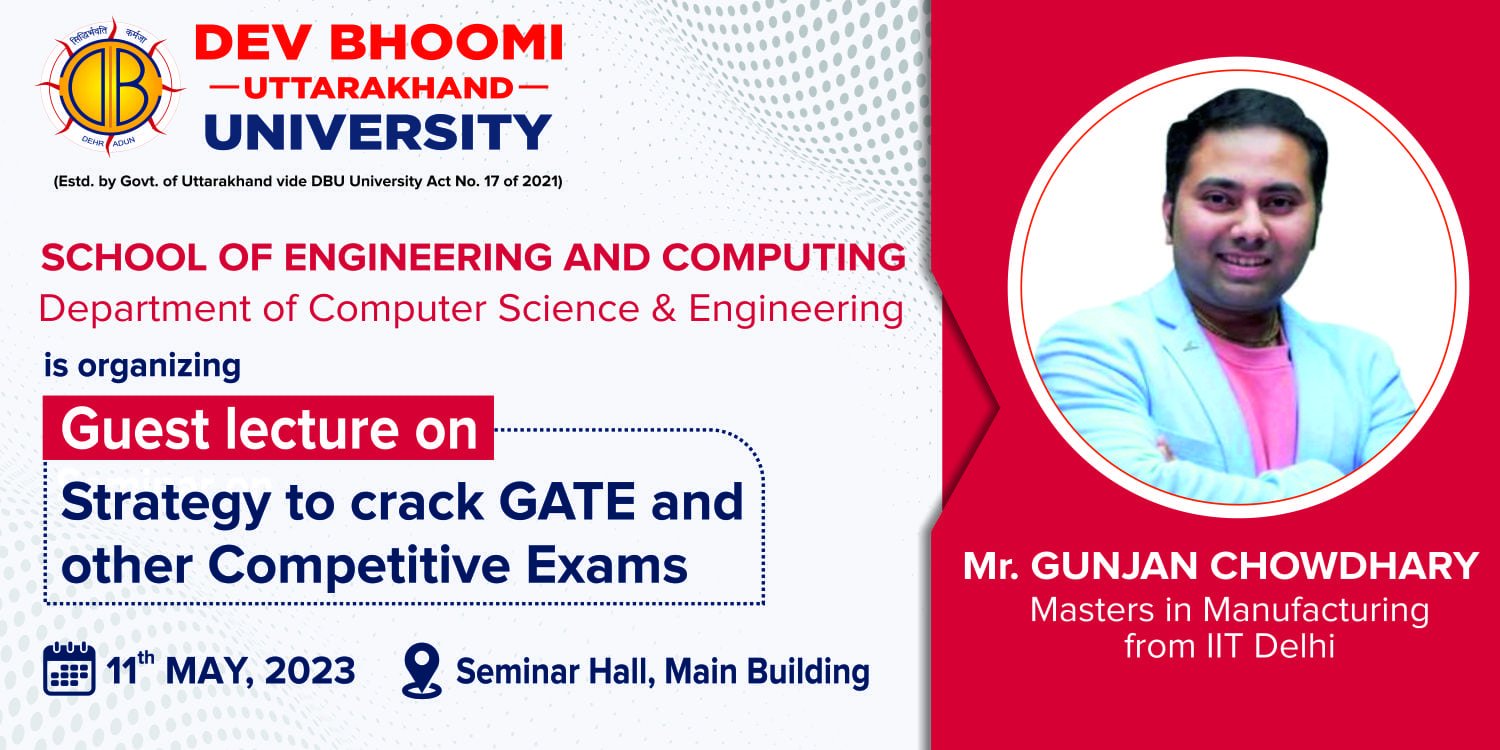 Guest Lectureon Strategy to crack GATE and other Competitive Exams