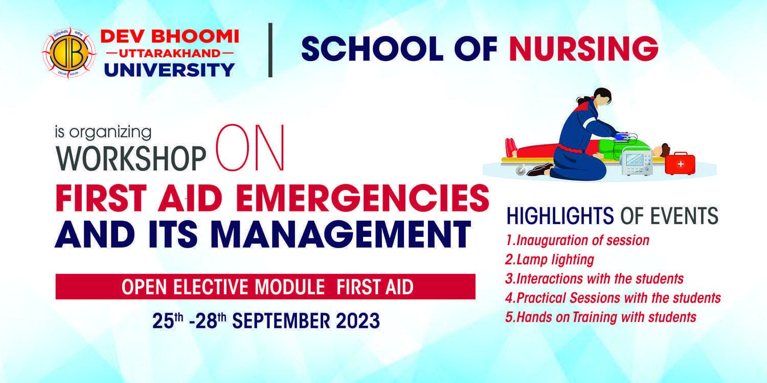 Workshop on First Aid Emergencies and its  Management.