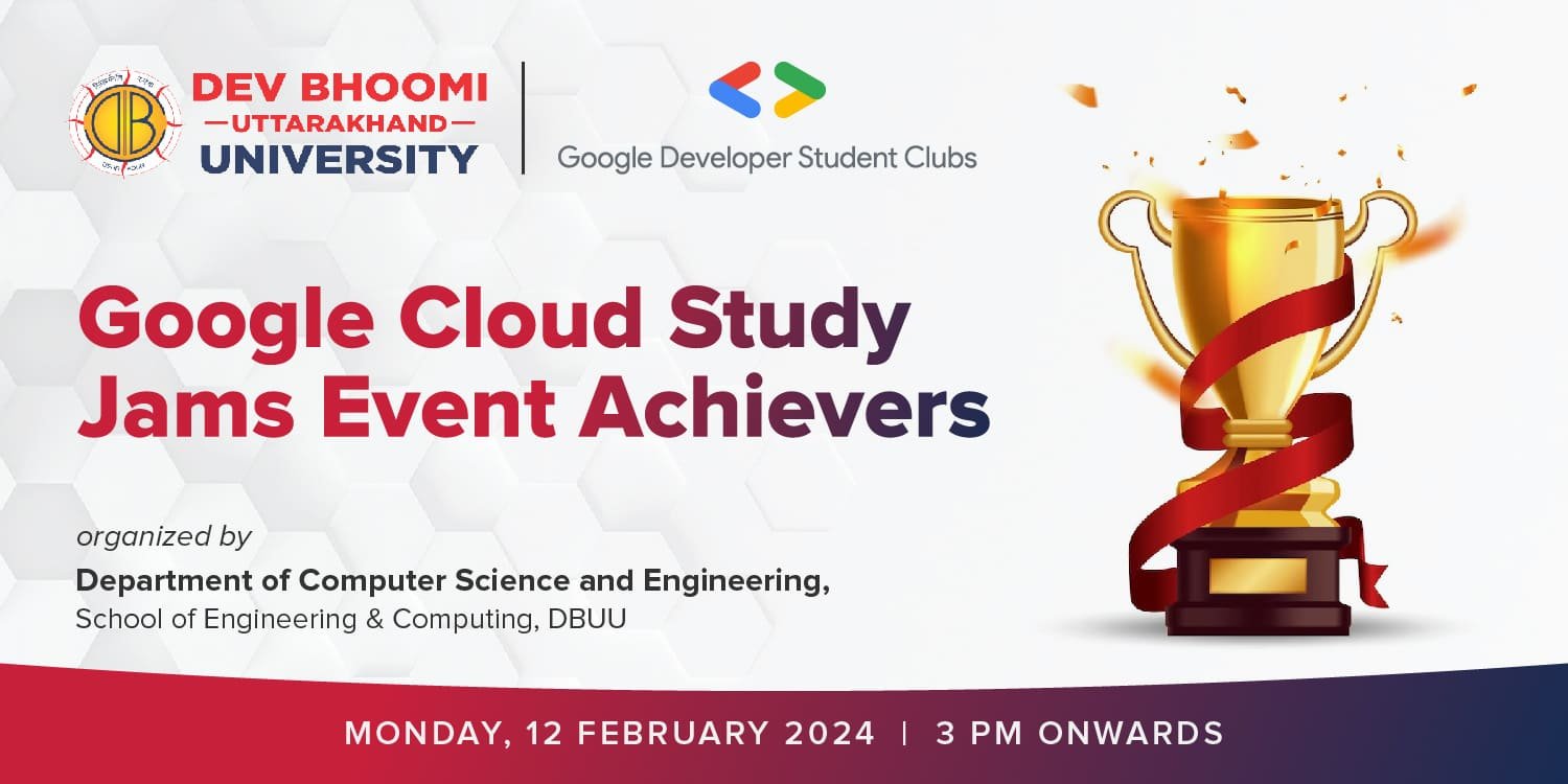 Google Developer Student Clubs (GDSC) Google Cloud Study Jams Event Achievers