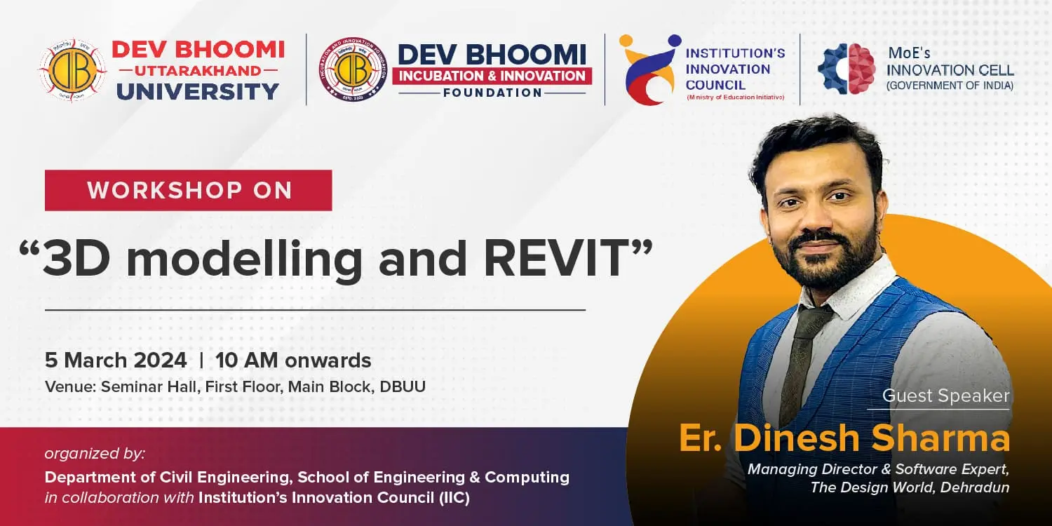 One day workshop on “3D modelling and REVIT”