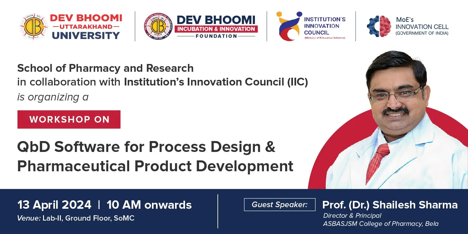 Workshop on “QbD Software for Process Design &  Pharmaceutical Product Development”