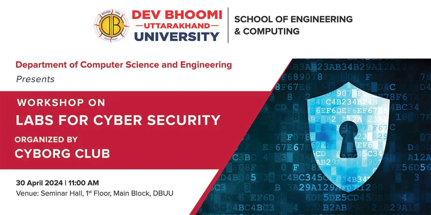 Workshop on Labs for Cyber Security organized by  Cyborg Club